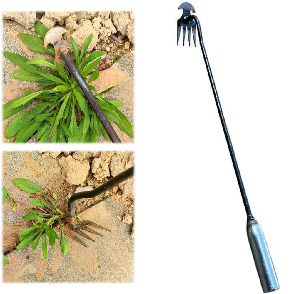 Garden Weeder Manganese Steel Garden Weeders Grass Rooting Loose Soil Hand Weeding Removal Puller Gardening Tools Multifunctional Weeder