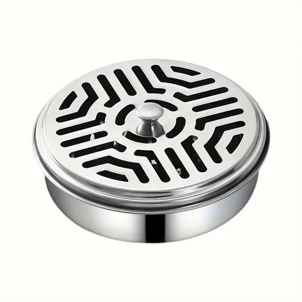 1PC Incense Holder, Mosquito Coil Tray Holder For Household With Lid, Outdoor Mosquito Coil Box, For Living Room And Bedroom