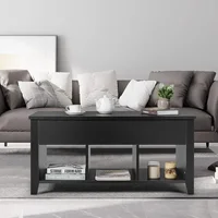 Lift Top Coffee Table, Wood Home Living Room Modern Lift Top Storage Coffee Table w/Hidden Compartment Lift Tabletop Furniture 2