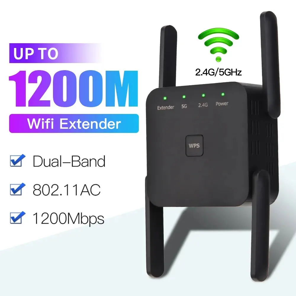 1200 Мбит / с Беспроводные Wi - Fi ретрансляторы 2