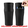 1Pair Soccer Shin Guard Football Crashproof Calf Protector Nylon Leg Sleeves Sock Shin Protector with Pocket Training Protection 2