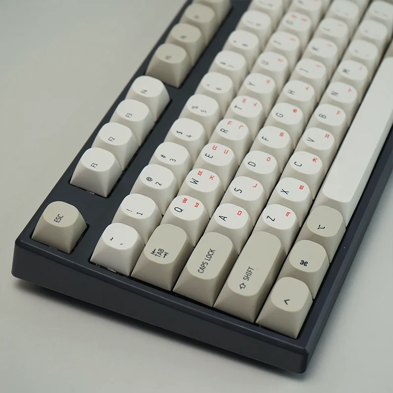 Conjunto de Teclado Mecânico Coreano Npkc Handle ma Retro Keycaps Pbt Japonês Key Cap Switches mx Teclados Personalizados Diy