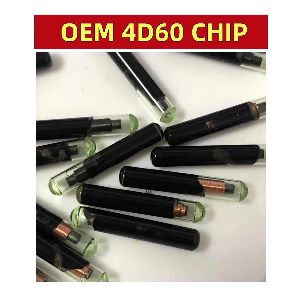 5/10pcs Car Key Chips Blank aftermarket 4D60 Chip Glass ID4D60 Transponder Chip for Auto 4D 60 Chips