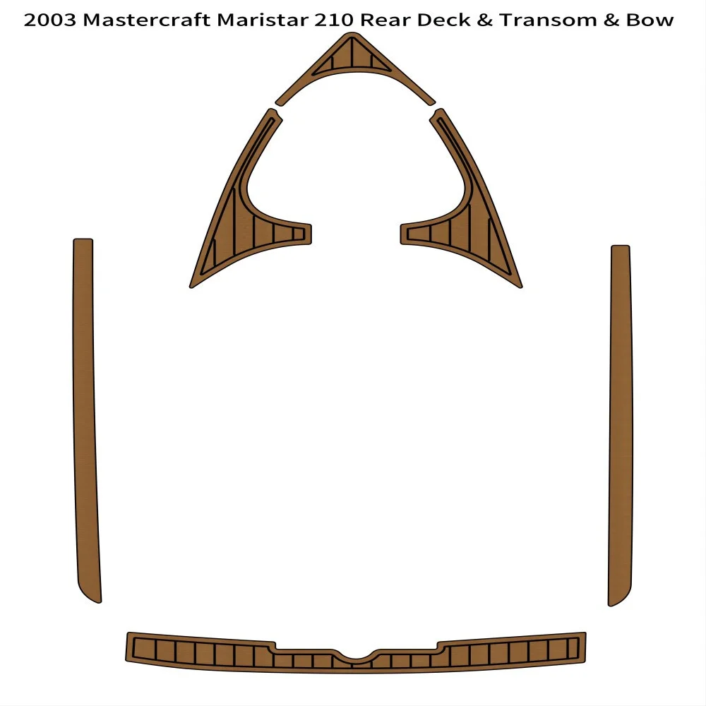 

2003 Mastercraft Maristar 210 Rear Deck Transom Bow Boat EVA Teak Deck Floor Pad Backing Self Adhesive SeaDek Gatorstep Style