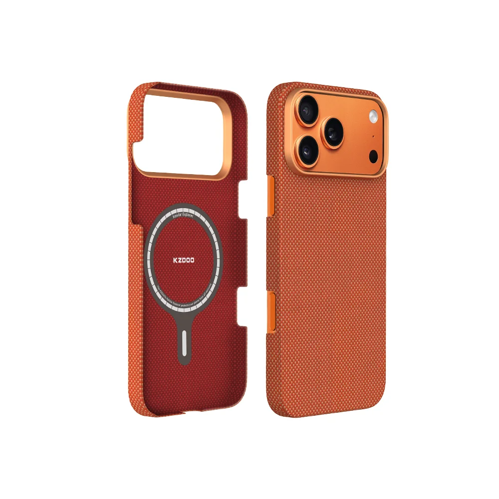 KZDOO Keivlar Explorer Magnetic Carbon Fiber Case - Luxury Slim Durable Thin Cover