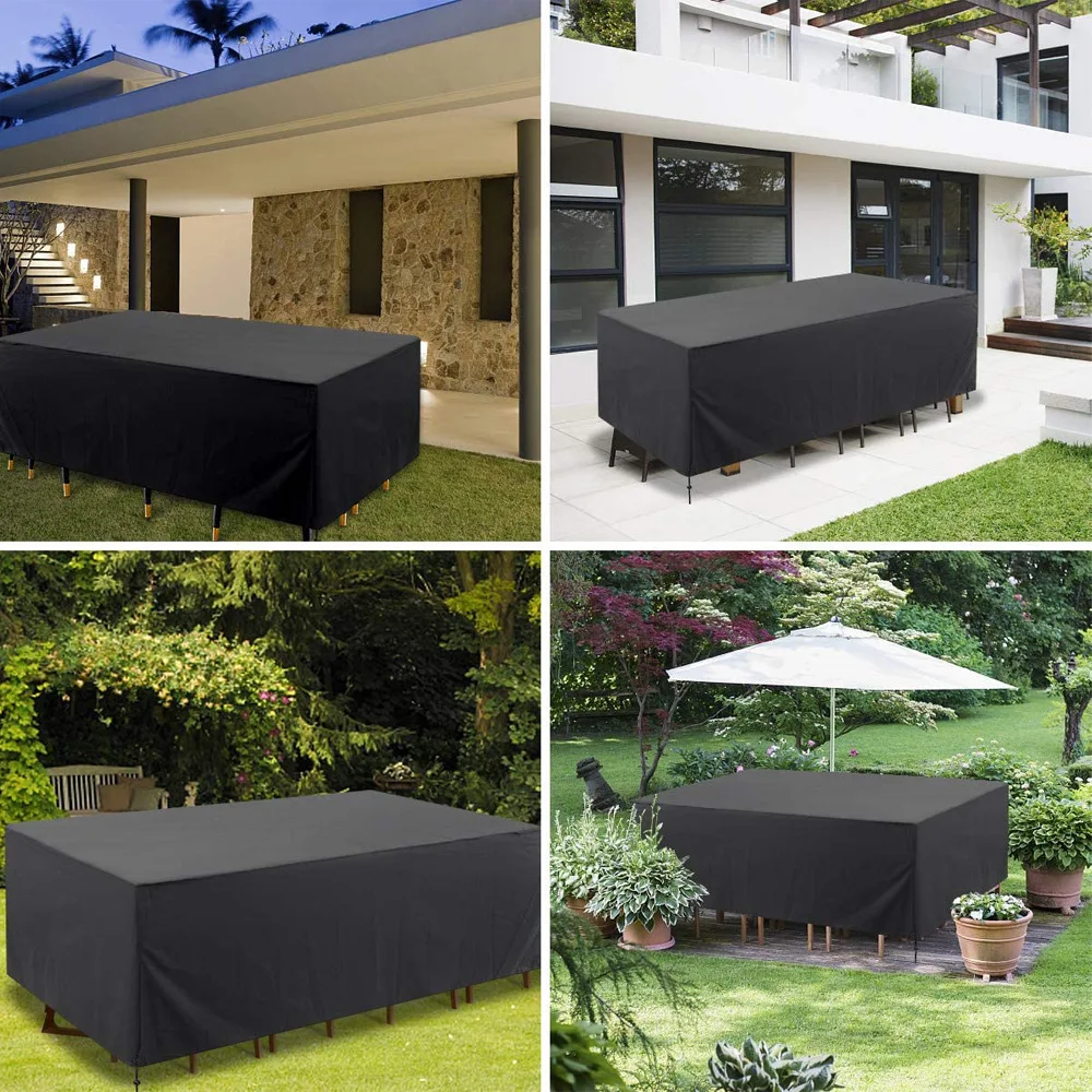 Outdoor Furniture Dust And Waterproof Cover Cloth OxfordCloth Garden Furniture Cover, Courtyard Sofa Table And Chair Cover 2