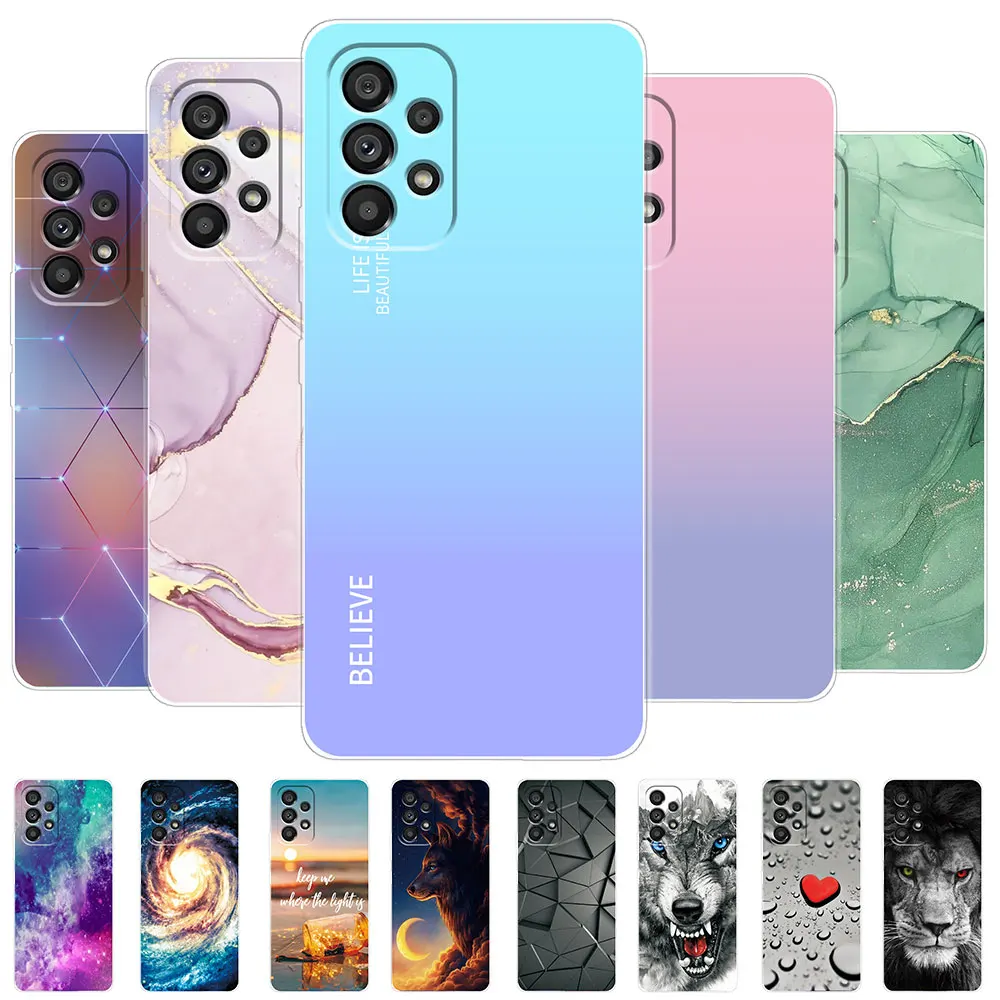 Per Samsung A73 5G Case 2022 Nuova Cover Per Samsung Galaxy A73 5G Bumper Custodia Morbida In Silicone Trasparente Per Telefono Galaxy A73 Fundas