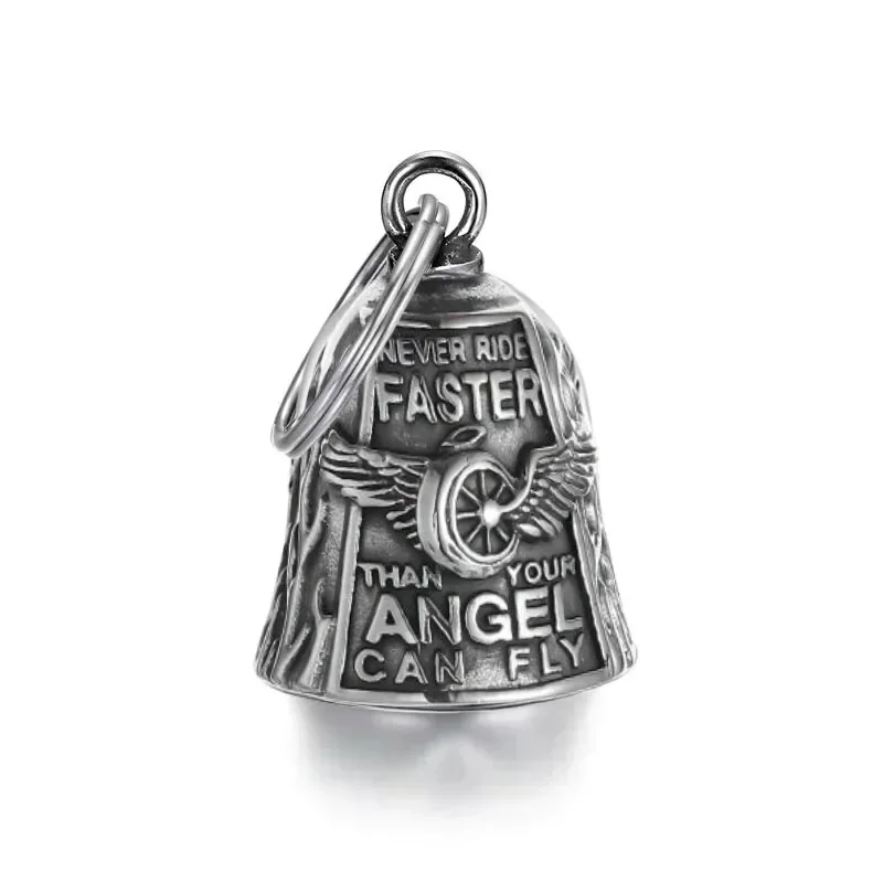 Lion King Pendant and Keychain with Uniquely Carved Bell - Retro Design