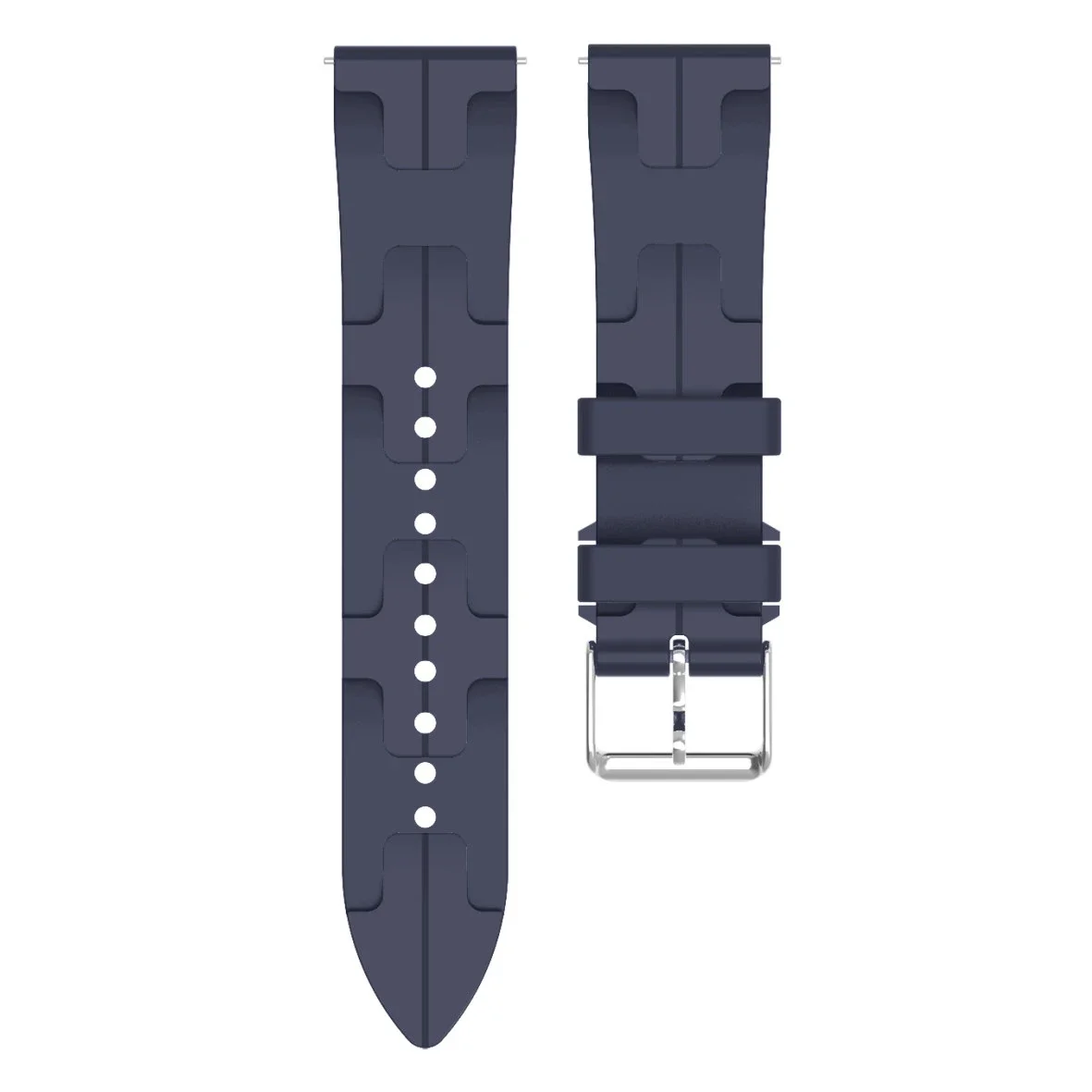 Versatile 22mm Silicone Smartwatch Strap - Premium Replacement Band in Elegant Design