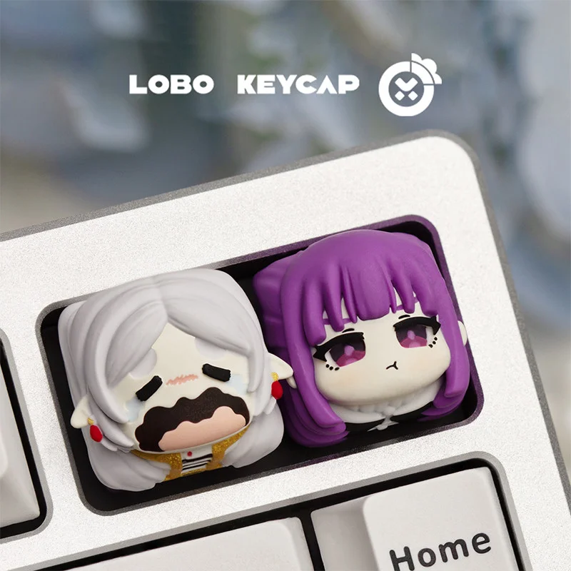 Frieren & Fern Anime Keycaps - Custom Mechanical Keyboard Decoration Gift Edition
