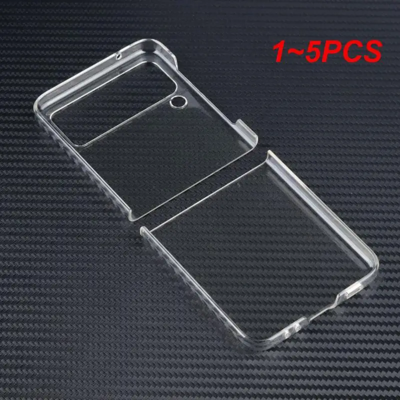 1 ~ 5 Pezzi Copertura Protettiva Guscio Paraurti Posteriore Trasparente Per Galaxy Z Flip 3 5G Custodia Per Galaxy Z Flip 3 Antiurto Tinta Unita