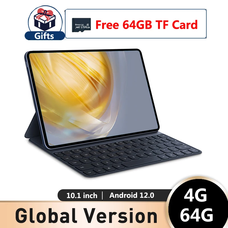 

2023 Hot Sale 10.1 Inch 4G+64GB Tablet+Free Gifts 64GB TF Card Android 12.0 Tablet PC 4G Mobile GPS Bluetooth WIFI Tablet