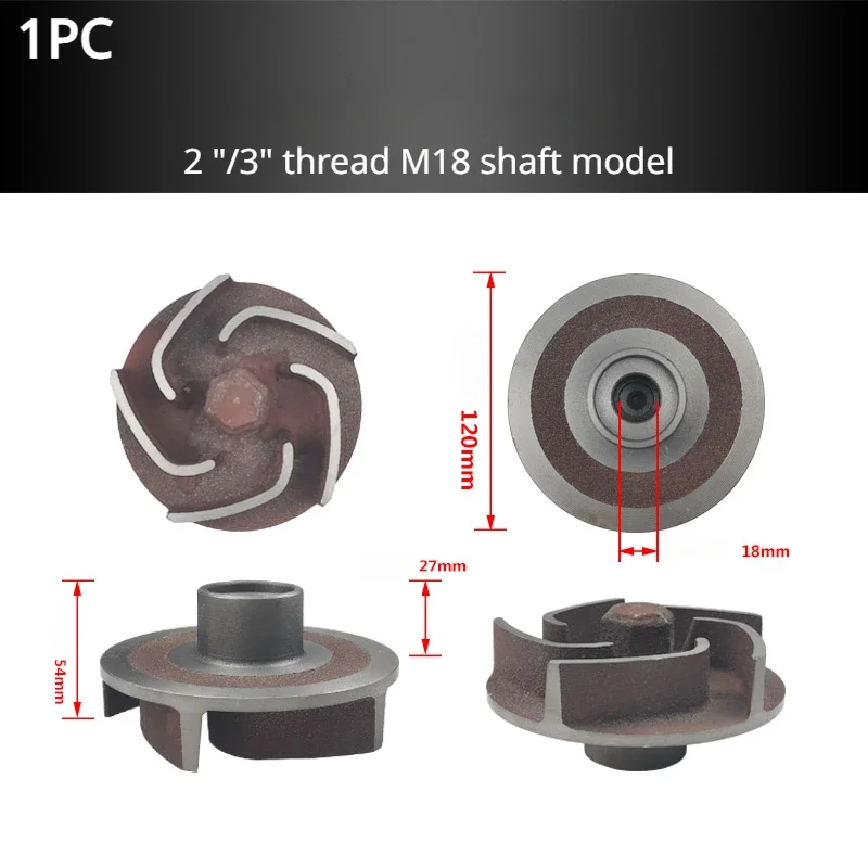 170F Cast Iron Water Pump Impeller Self priming Pump Water Impeller For Gasoline Engine Sewage Blade Centrifugal Parts