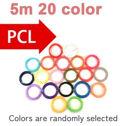 Educational 3D Printing Pen for Kids with Free PCL Filament (PCL - 5m - 20color)