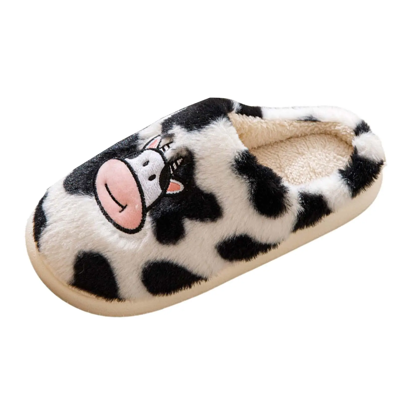 Women Winter Slippers Adorable Soft and Comfortable Casual Slides Furry Slippers for Bedroom Winter Household Living Room Indoor