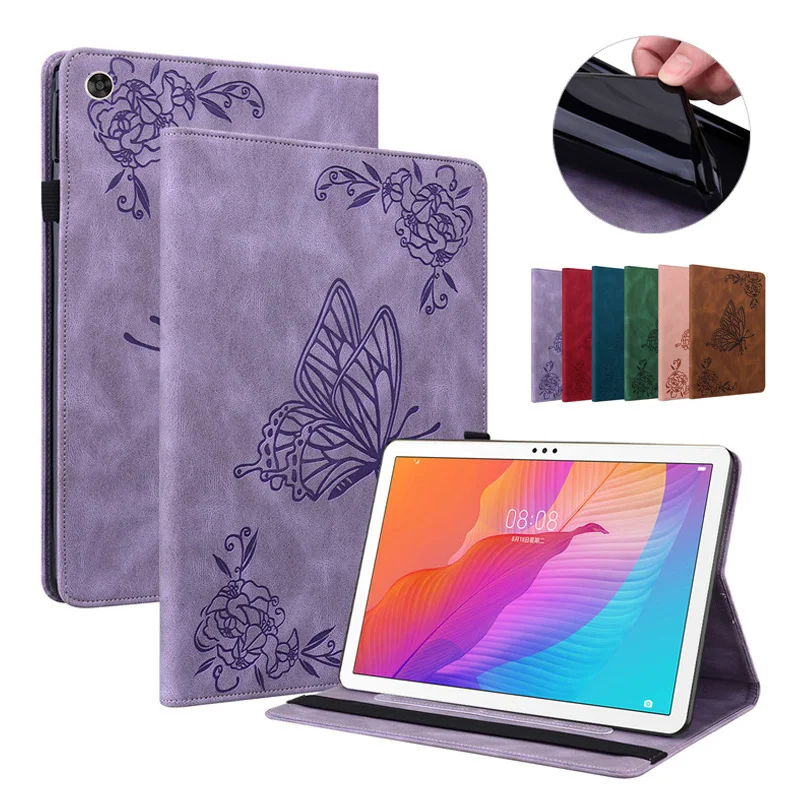 

Чехол для Huawei Matepad T10s T10, чехол для планшета, кошелек с бабочкой, подставка, флип-чехол для Funda Huawei Matepad T 10 s T10 s, чехол, Coque
