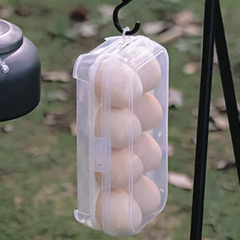 1Pieces Egg Box – 3/4/8 Grids, Anti-Fall Holder Container, For Outdoor Camping/Picnic & Kitchen Organizer