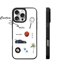 Customizable Name Phone Case with Sporty Car Design - Saudi Arabia Edition - iPhone 14 Pro Max (C207)