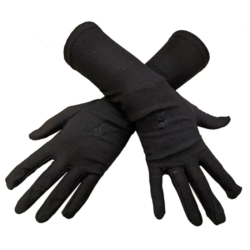 

Arabian Gloves for Female UV Protective Arm Sleeves Long Black Gloves for Arabs