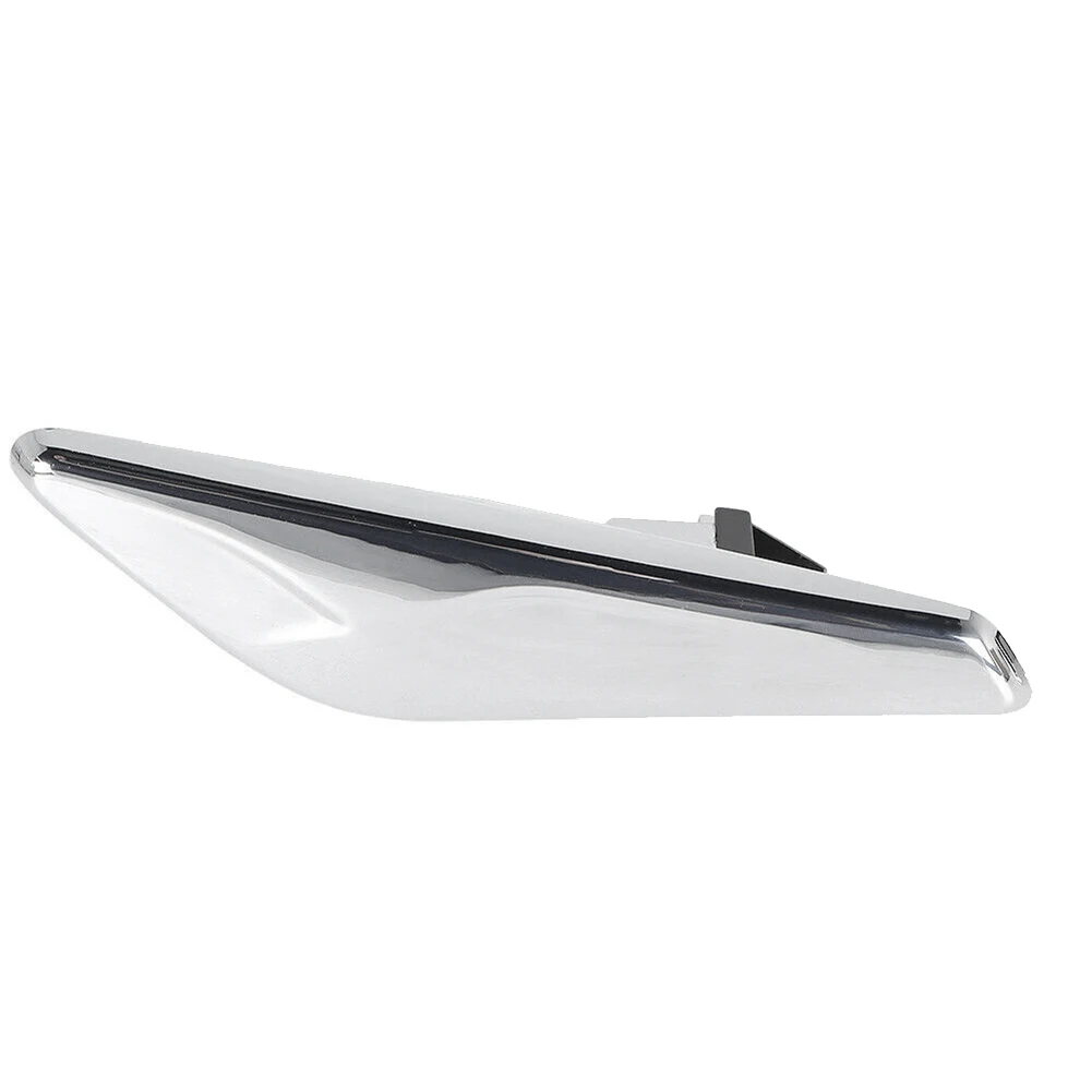 Front Left Side Chrome Fender Trim Finisher Marker Turn Signal Light Lamp Cover Trim for-BMW X3 X4 F25 F26 2013-window door cover trim