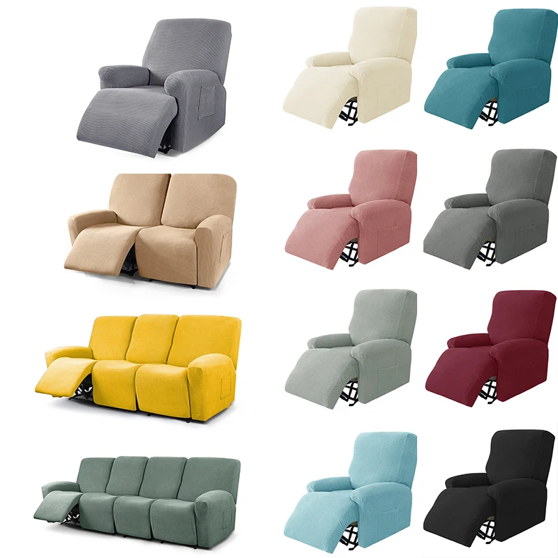 Polar Fleece Recliner Sofa Covers Stretch Lazy Boy Chair Cover Anti-dirty Protector Living Room For 3 Seat | Дом и сад