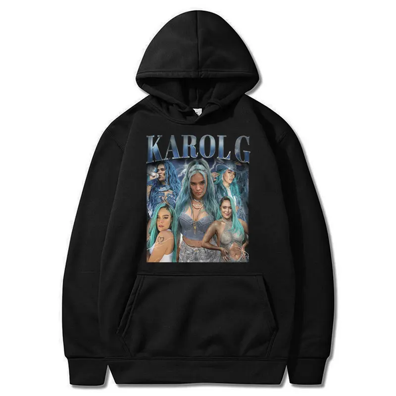 

Karol G Bichota Manana Sera Bonito 90s Retro Hoodie Hip Hop Fashion Street Style Pullover Men Women Oversized Casual Sweatshirt