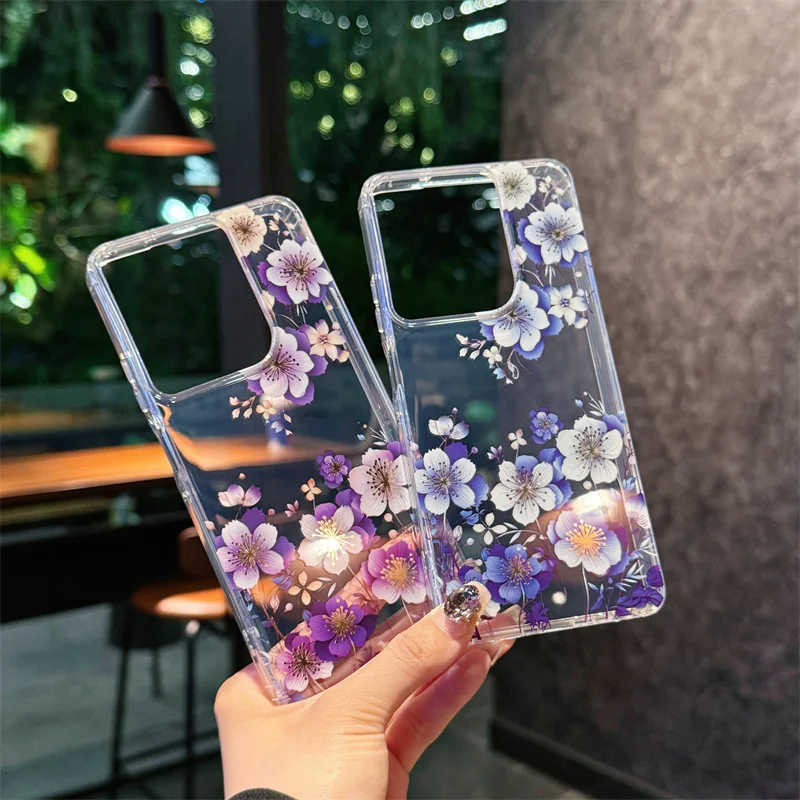 Luxury Cute Flower Phone Case - Soft Silicone Shockproof Cover