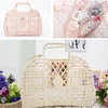 1Pc Large-capacity Bag Hollow Jelly Beach Holiday Portable Tote Reusable Easy To Clean Plastic Bath Basket Toys Storage Basket 5