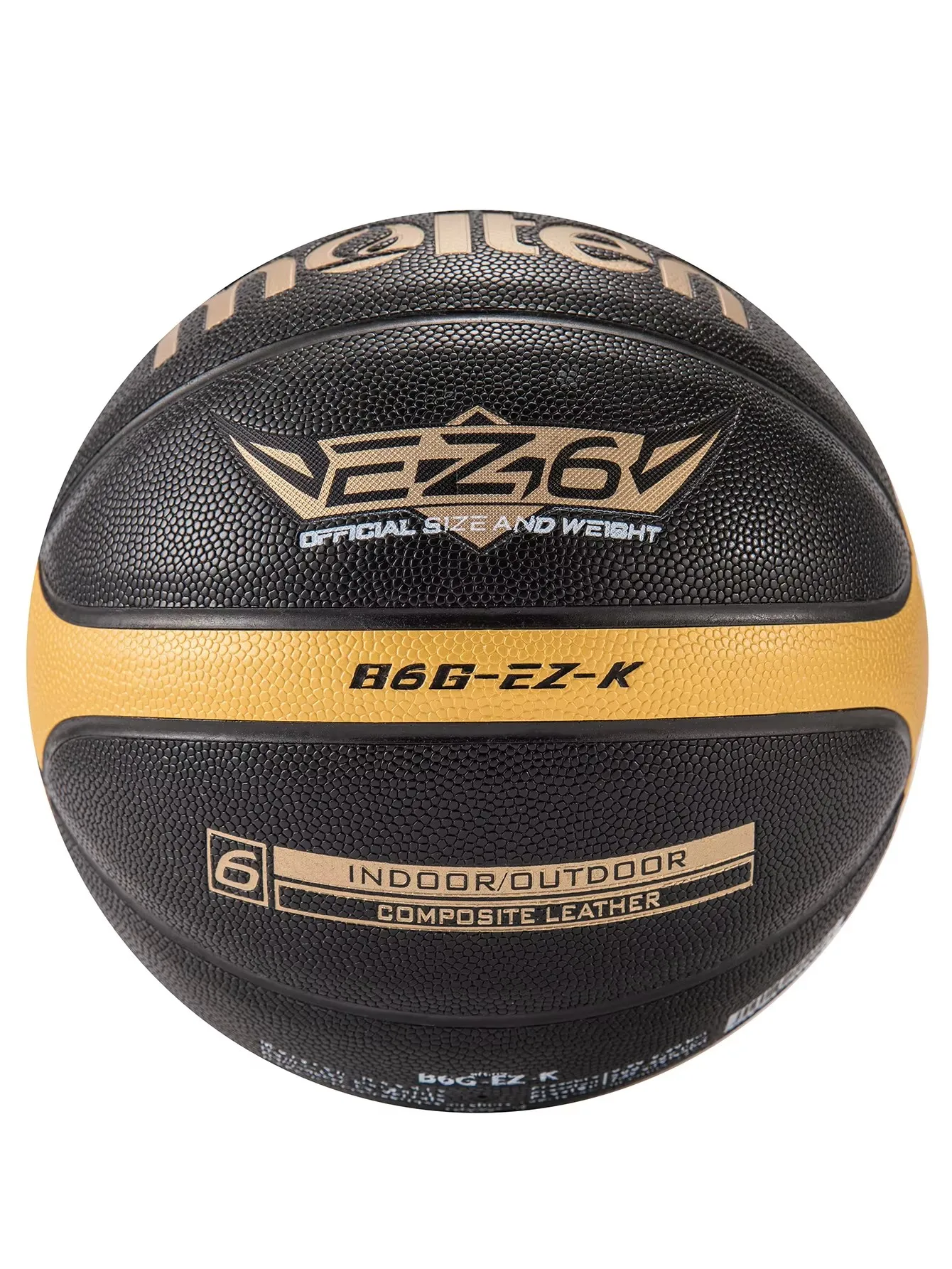 Molten Size 5 6 7 Basketball EZ-K Black Gold PU Outdoor Indoor Balls Women Youth Man Match Training Basketalls basketball balls