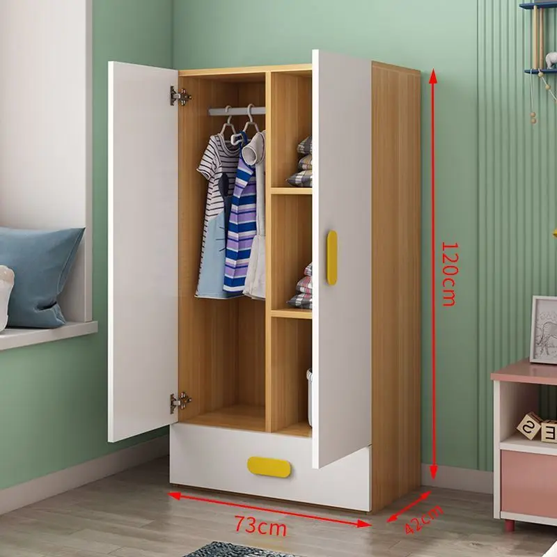 Mobile Clothes Wardrobes Closet Bedroom Kids Shelves Storage Organizer Sideboard Modern Kindergarderobe Room Furniture CY50CW