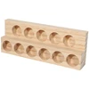 11 Holes Wooden Essential Oil Tray Handmade Natural Wood Display Rack Demonstration Station For 5-15Ml Bottles 5