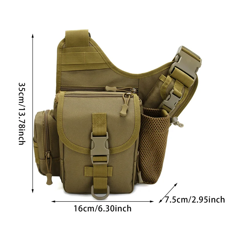 Outdoor Tactical Backpack Sport Women and Men's Multi-functional Tactical Messenger Shoulder Bag with Patch for Hunting Hiking hiking backpack