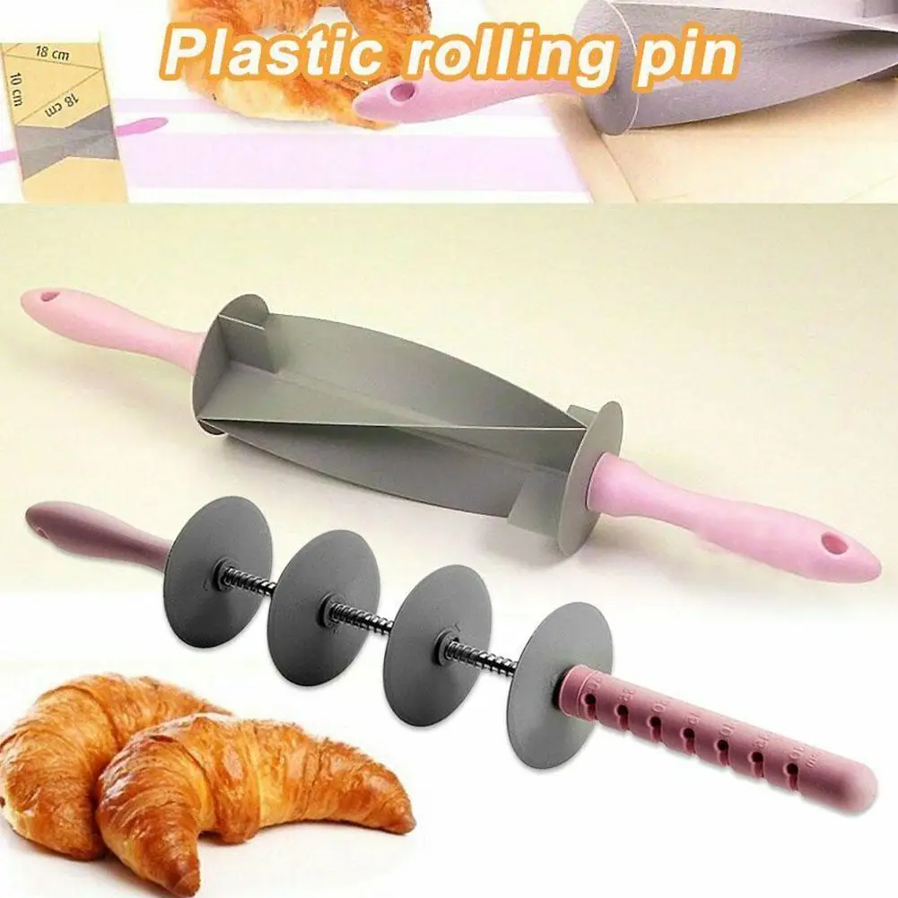 Adjustable Blade Roller Pin Multi Function Bread Slicer Roler Adjustable Bread Croissant Pin Cutter Cutter Dough Roller Bla S8Z8