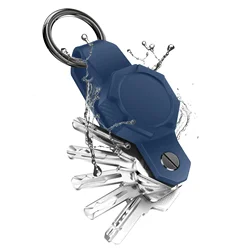 Compact Keychain Holder with Bottle Opener - Ideal Men's Gadget & Gift - 1 PCS (Blue waterproof)