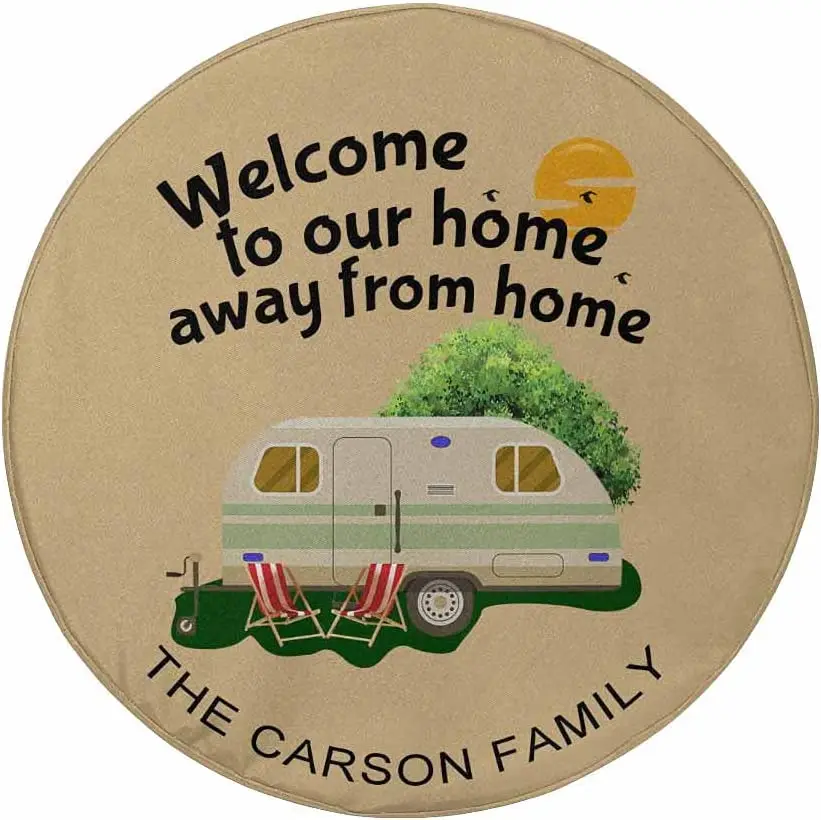 

Custom Spare Tire Covers RV Camping,Personalized Name Wheel Tire Cover Protector for Camper Tralier,Car Car RAV4 Honda CRV A