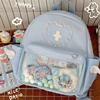 HAEX Lolita Women Backpack Kawaii Angel Wings Lace Patchwork Ita Bag Female Designer Casual Nylon Subculture Mochilas Para Mujer 2