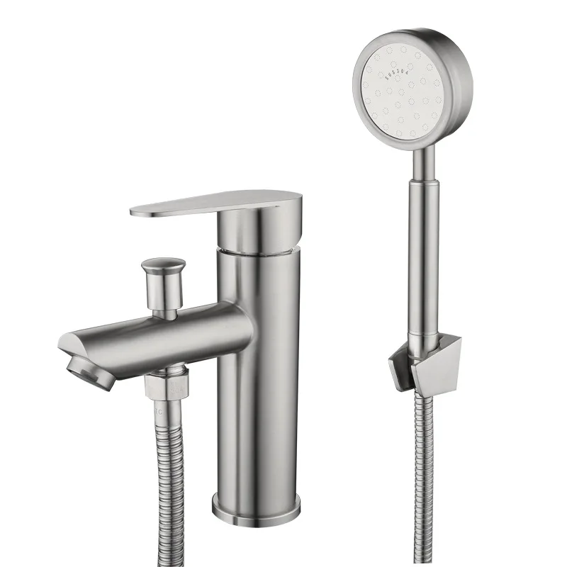 

304 stainless steel lifting dual-purpose washbasin cold and hot faucet bathroom cabinet basin multi-function faucet