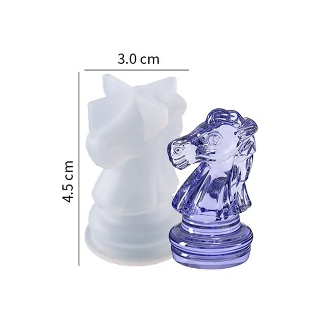 DIY Chess Piece Crystal Epoxy Resin Mold Queen King 6 Three-Dimensional Chess  Piece Silicone Mold DIY Handmade Tool - AliExpress