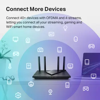 AX1800 WiFi 6 Router (Archer AX21) – Dual Band Wireless Internet Router, Gigabit Router, Easy Mesh 5