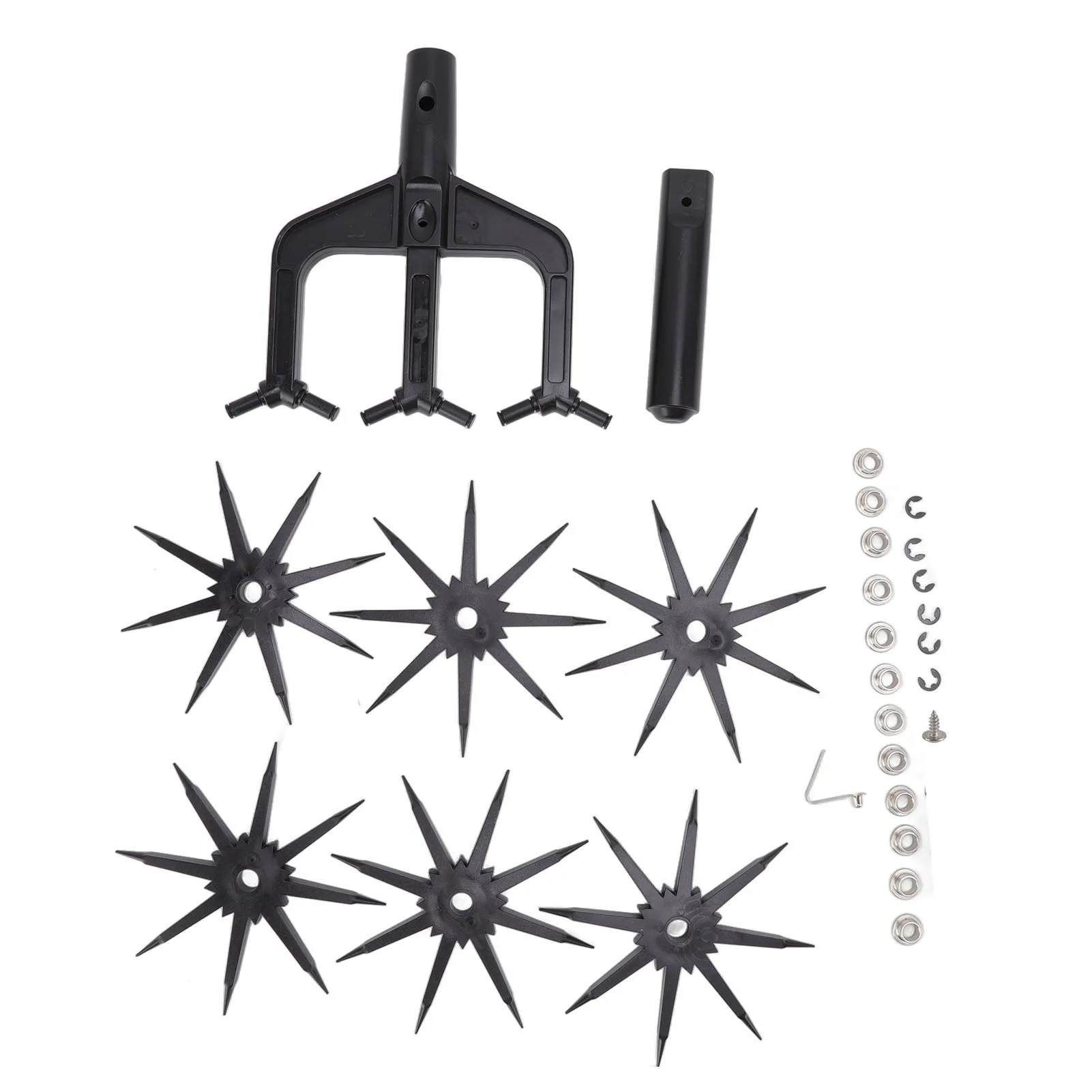 Cultivator Tool Garden Aerator Soil Scarifier 2 in 1 Ventilated Tiller