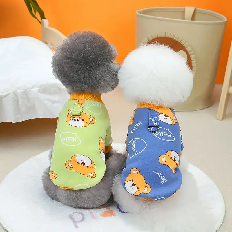 

2023 New Pet Dog Cute Traction Warm Hoodie