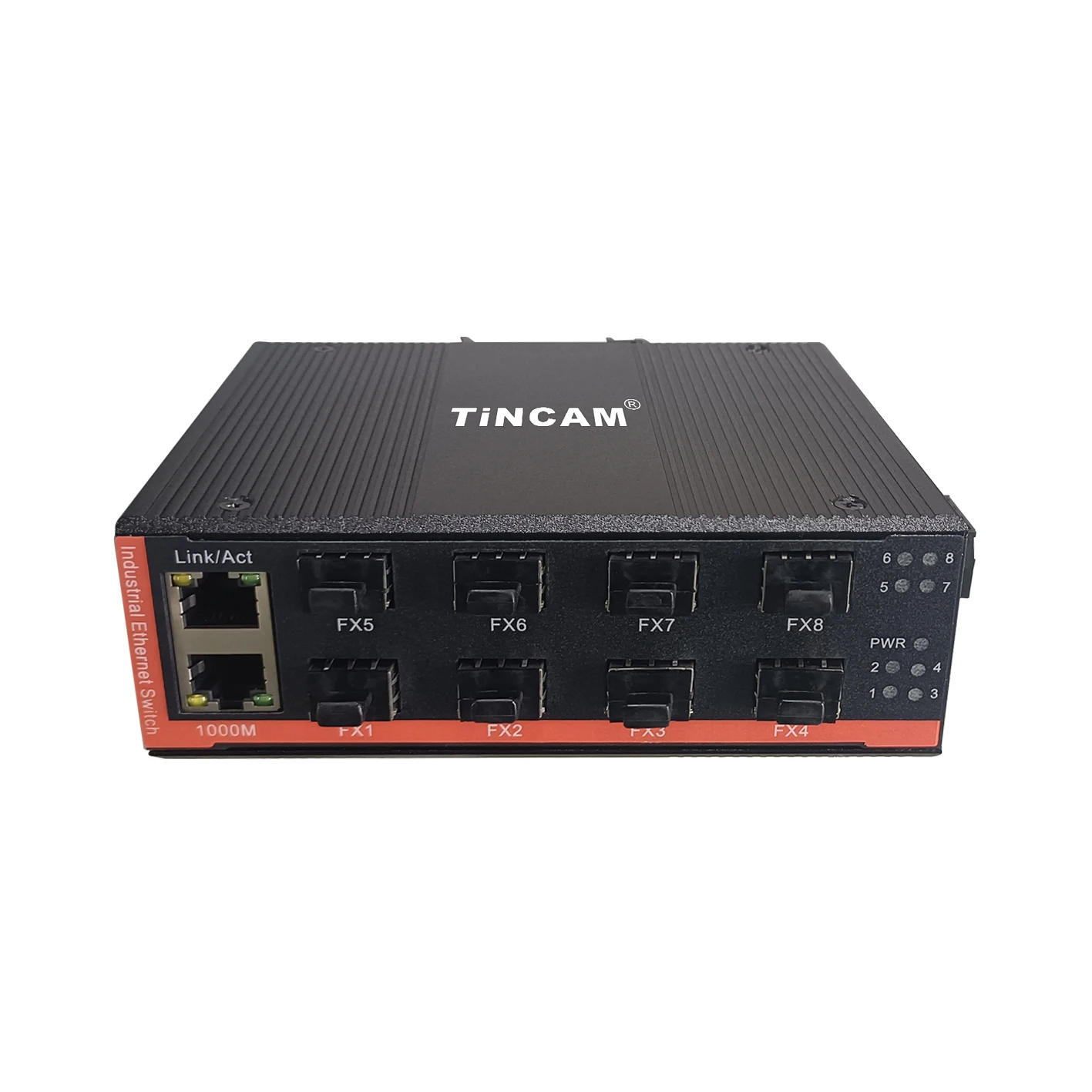 TiNCAM Gigabit 10Port Access 8*SFP+2*RJ45 Industrial Network Switch Aggregation Industrial Media Converter eki 2741fi be 10 100 1000t x to sfp gigabit industrial media converter advantech