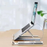 Support d'ordinateur portable pliable réglable, support portable en alliage d'aluminium pour ordinateur portable, support de bureau pour MacBook, iPad, tablette 1