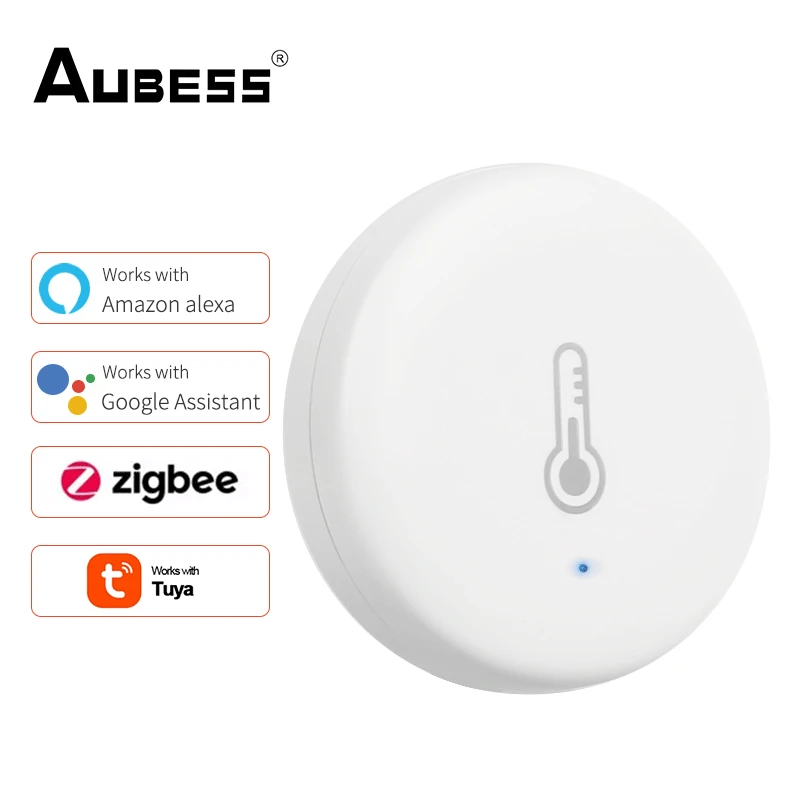 Aubess Tuya ZigBee Smart Temperature And Humidity Sensor Tuya/Smart