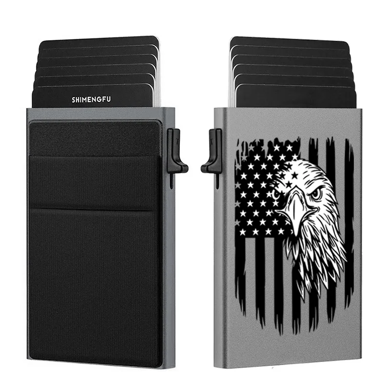 Slim Mini Wallet for Men Anti-RFID Credit Card Holder Magic Brand Design SHIMENGFU