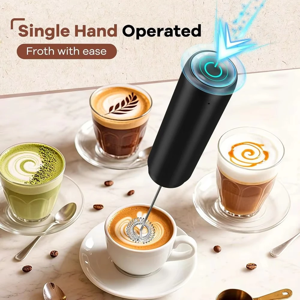 Kitchen strong mixer milk mixer latte handheld foam whisky beverage mixer coffee battery type electric egg beater 2