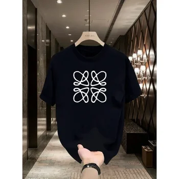 Luxury Brand Fuluo 1 Yiwei Mu Applies To The New Weijia T-shirt Ice-feeling Pure Cotton Women's Short Sleeve Trendy Brand Loose 1