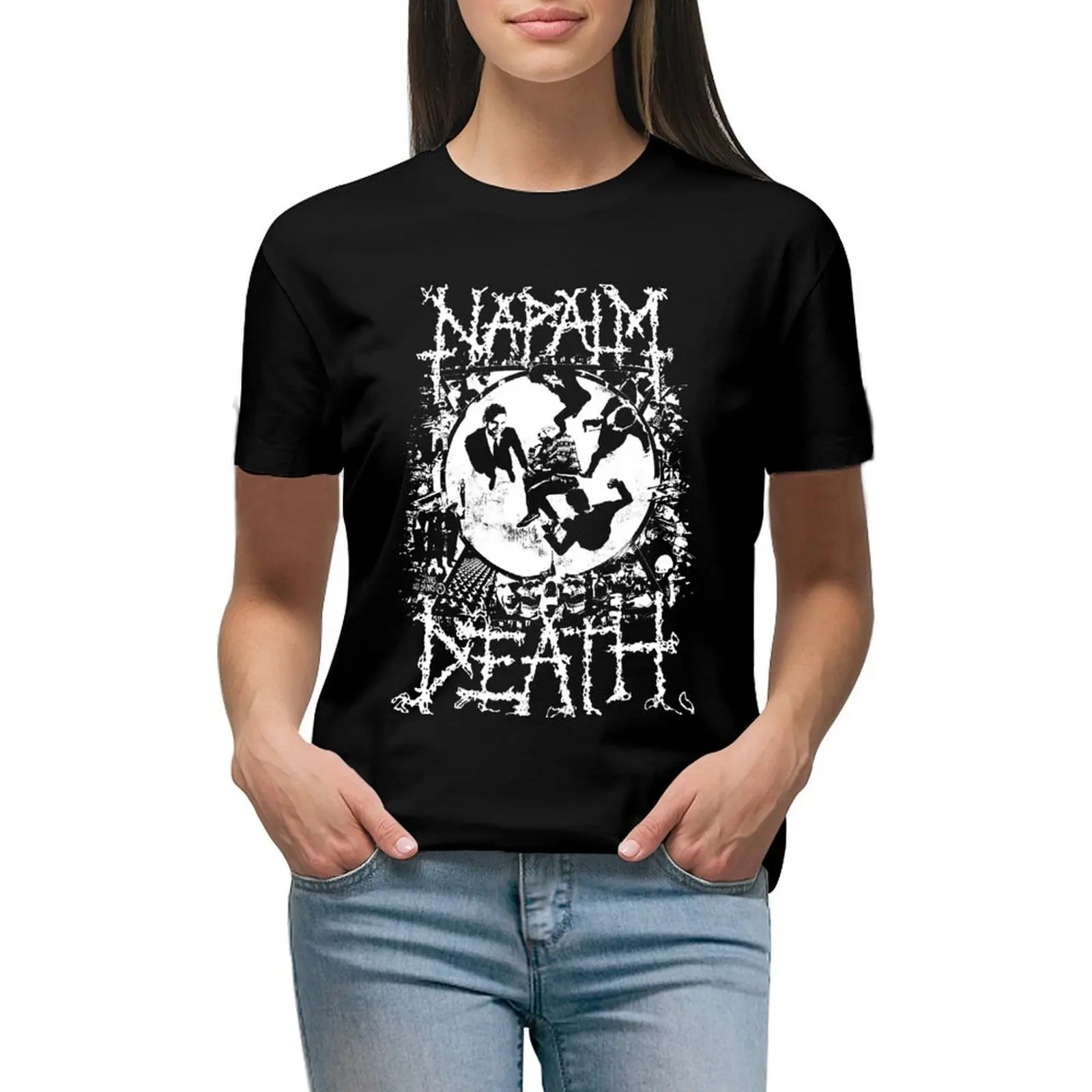 

Napalm Death T-Shirt quick-drying summer top plus size t shirts for Women loose fit