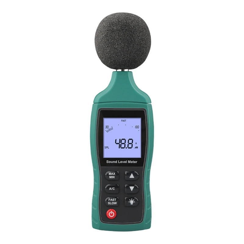 

Decibel Meter, Digital Sound Level Meter with 30 to 130dBA Measuring Ranges, Backlit Digital Display,Noise Measurement