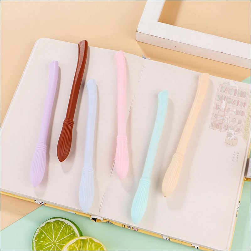 창의적인 빗자루 젤 펜 세트, 마카롱 컬러 빗자루, 귀여운 문구류, 사무용품, 학교로 돌아가기, 48 개